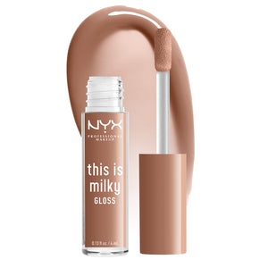 NYX This Is Milky Gloss en aplicación lechosa suave con brillo ultra claro