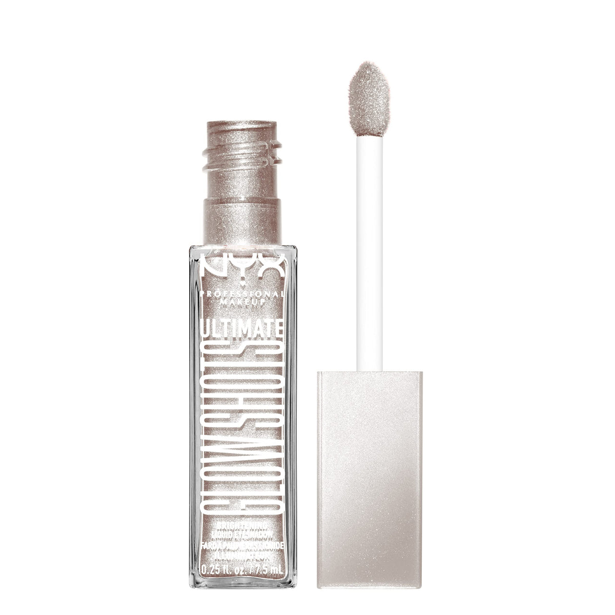 nyx ofrece sombra líquida coco para un brillo duradero.