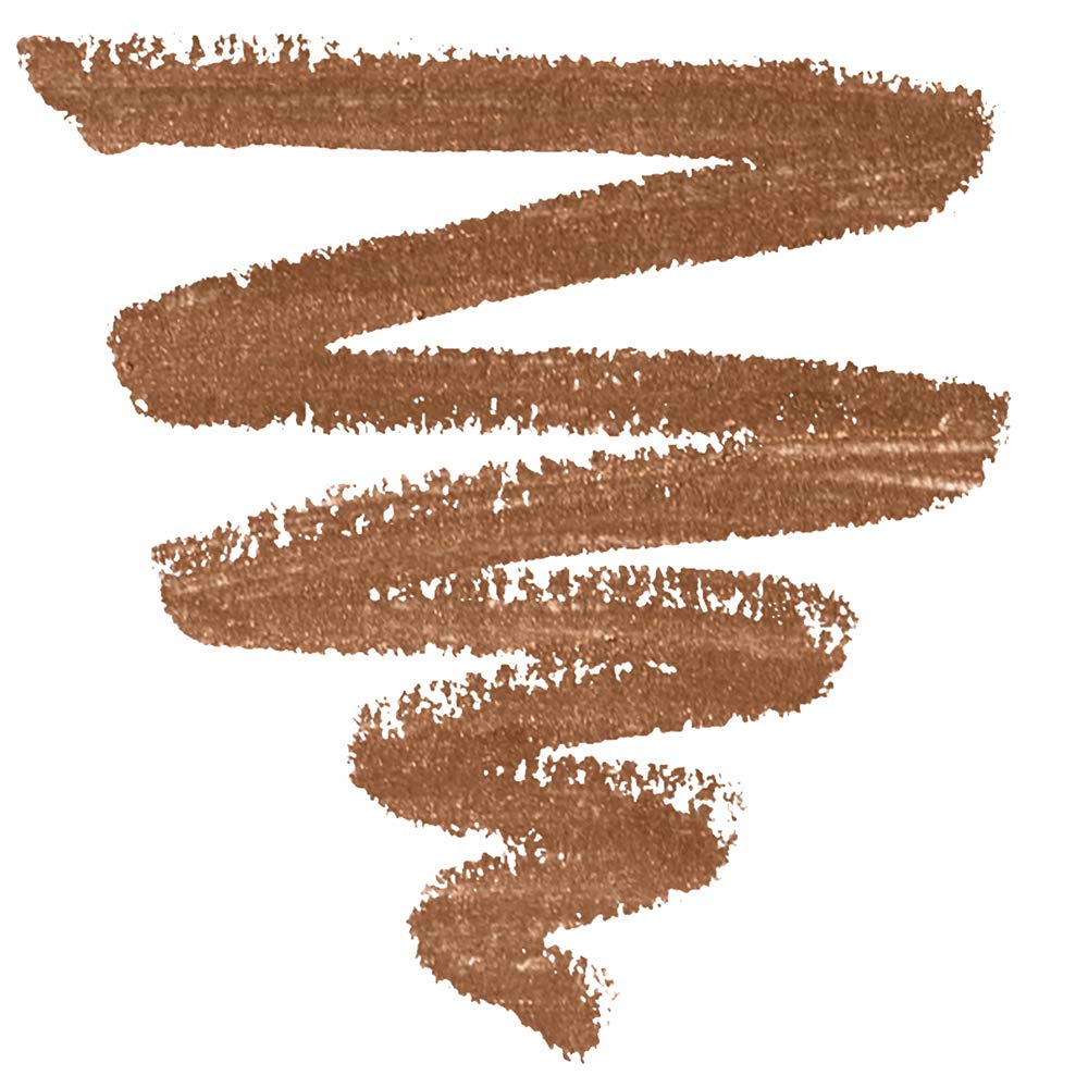 Swatch de bronce brillos NYX Slim Eye Pencil para ver el efecto metálico.