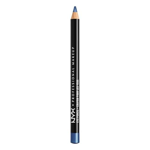 NYX delineador de ojos delgado en tono zafiro, textura cremosa para deslizar