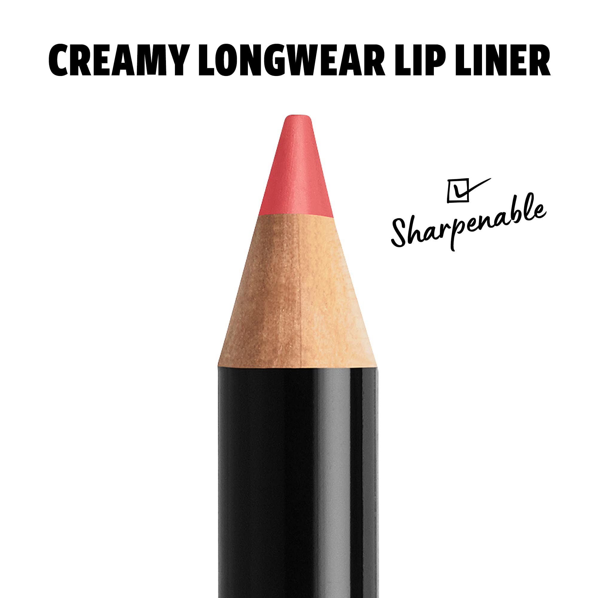 NYX Slim Lip Pencil delineador labial cremoso en tono nude.