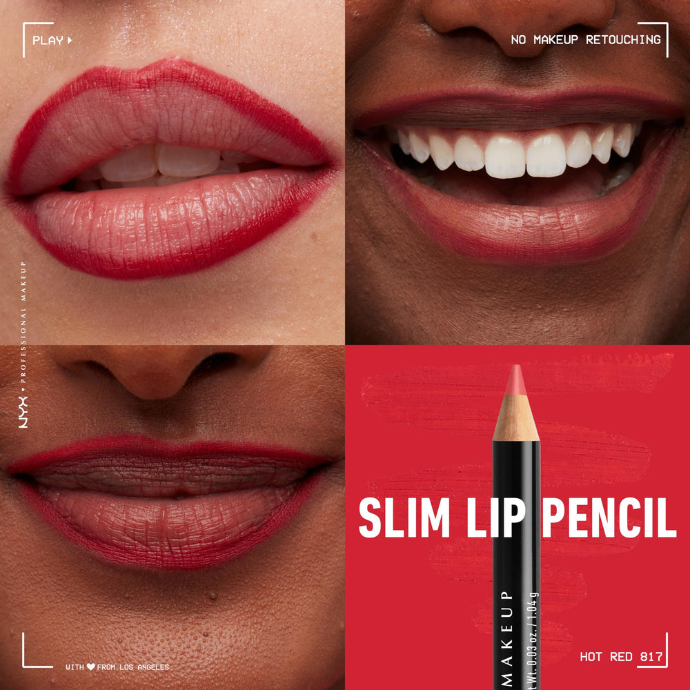 NYX Slim Lip Pencil larga duración para labios definidos todo el día.