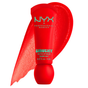 NYX Smushy Matte Lip Balm en empaque compacto, ideal para retoques diarios.