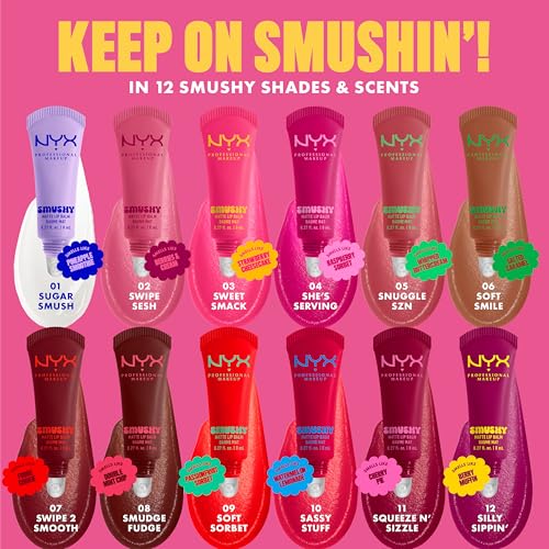 Uso diario cómodo con bálsamo Smushy Matte de NYX.