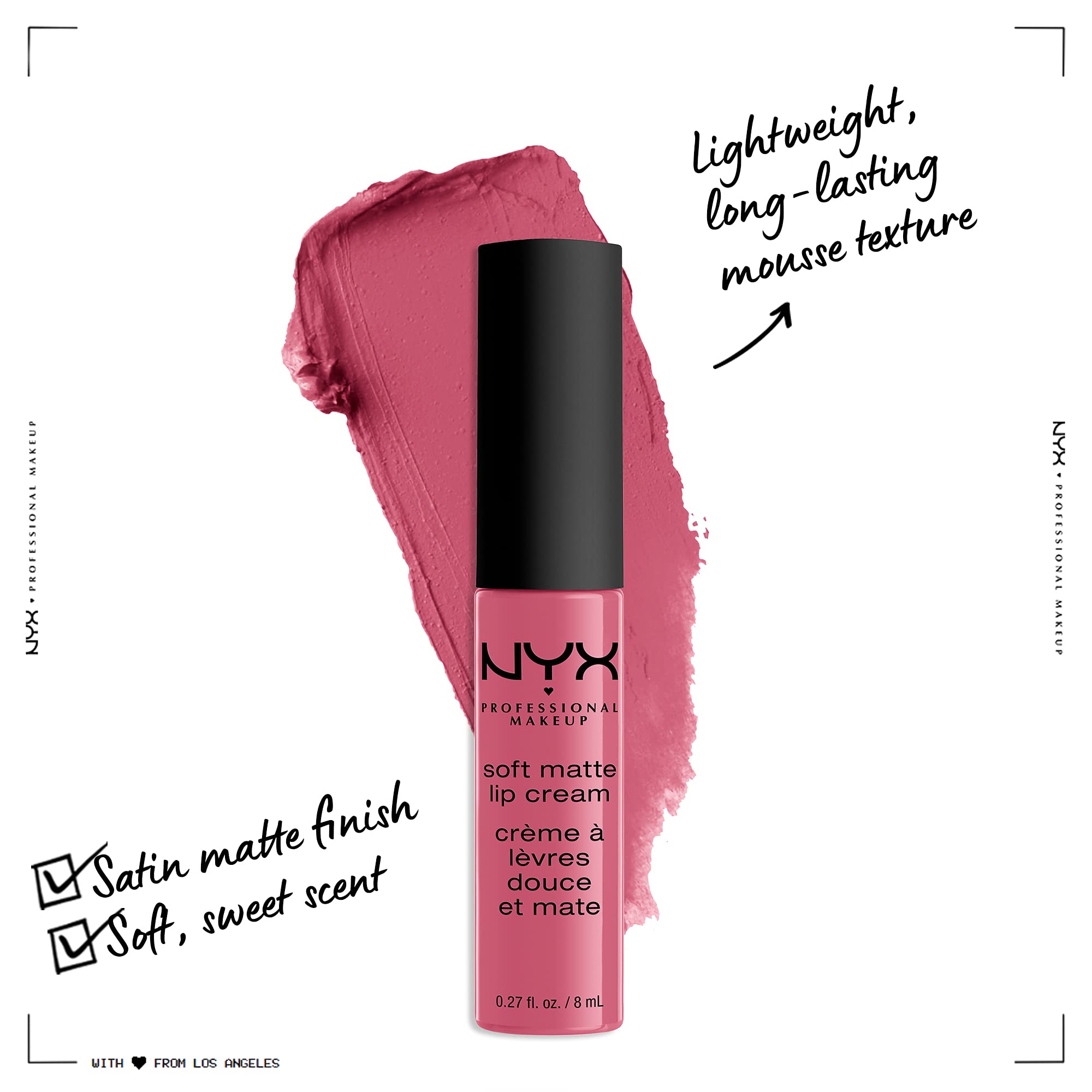 NYX Soft Matte Lip Cream: tintado en el centro de los labios para un look uniforme