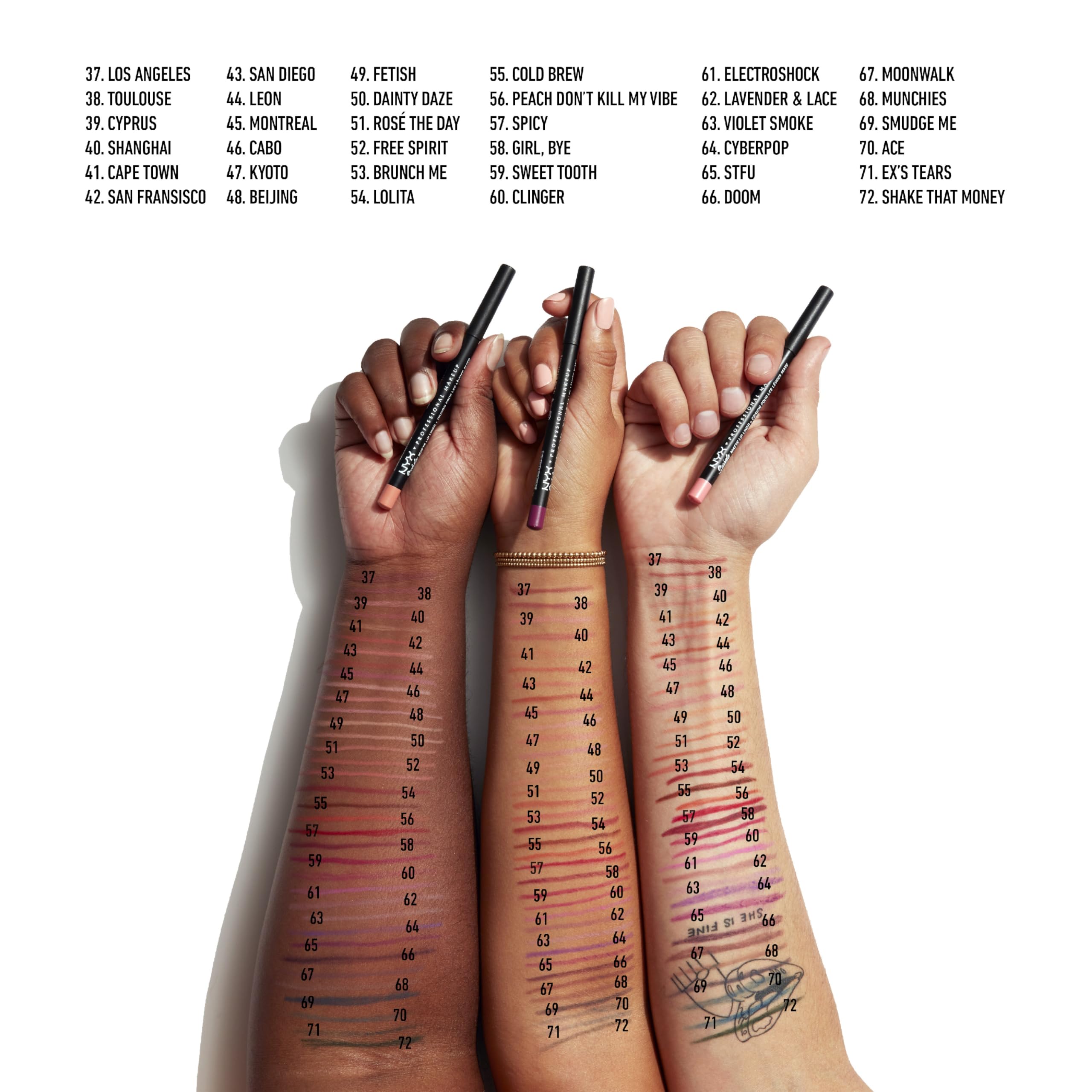 NYX Suede Matte Lip Liner: base mate suave que realza tonos de labio