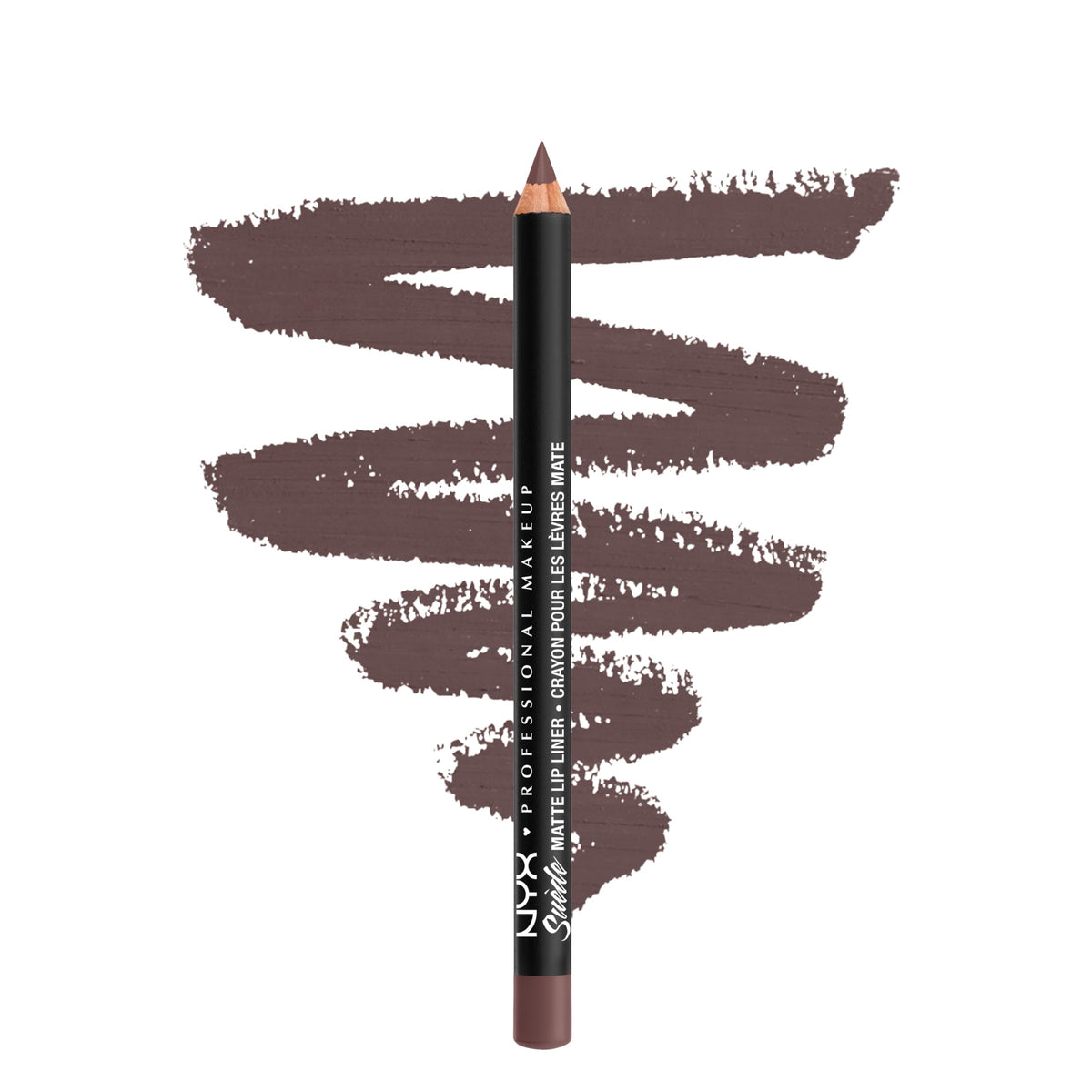 NYX Suede Matte Lip Liner Moonwalk Violeta: delineado nítido y color intenso