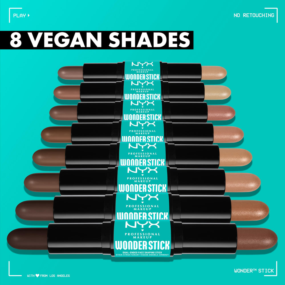 NYX Wonder Stick pigmentación alta para contorno e iluminación con intensidad.