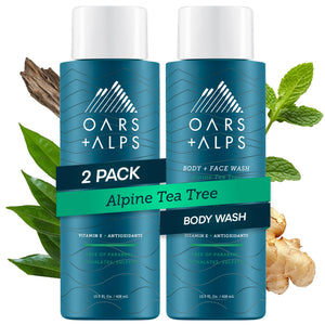 Oars + Alps Alpine Tea Tree: botella destacada para despertar la piel.
