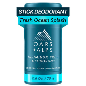 Desodorante Oars + Alps sin aluminio con aplicación clara para ropa clara