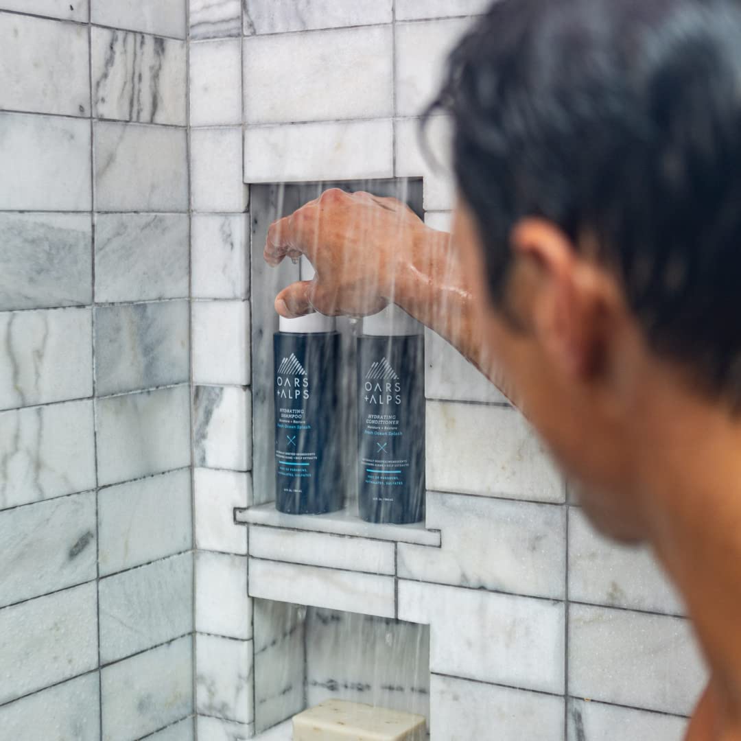 Oars + Alps Fragancia oceano fresco, experiencia de grooming refrescante.