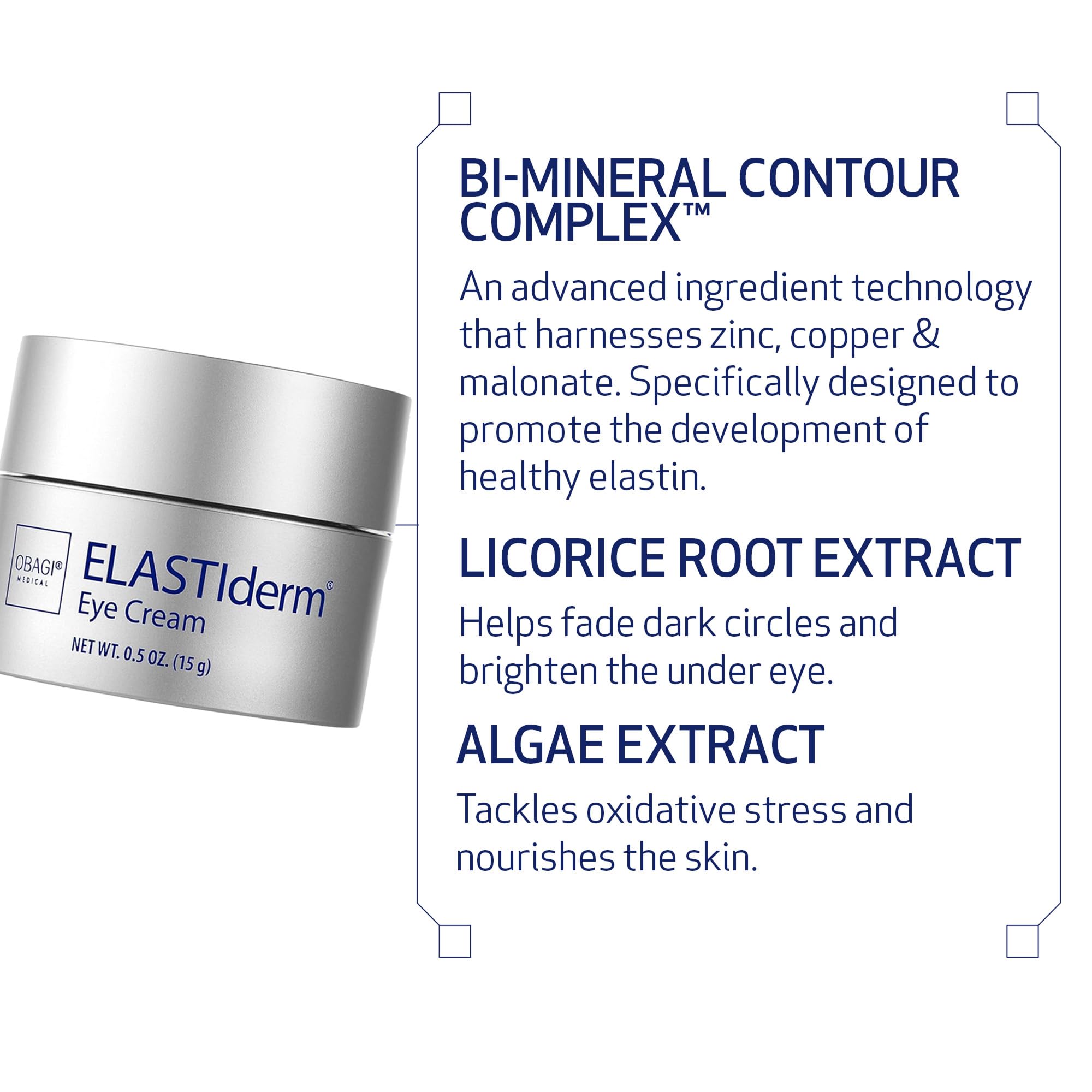 Obagi ELASTIderm Crema de Ojos, empaque elegante en la caja.