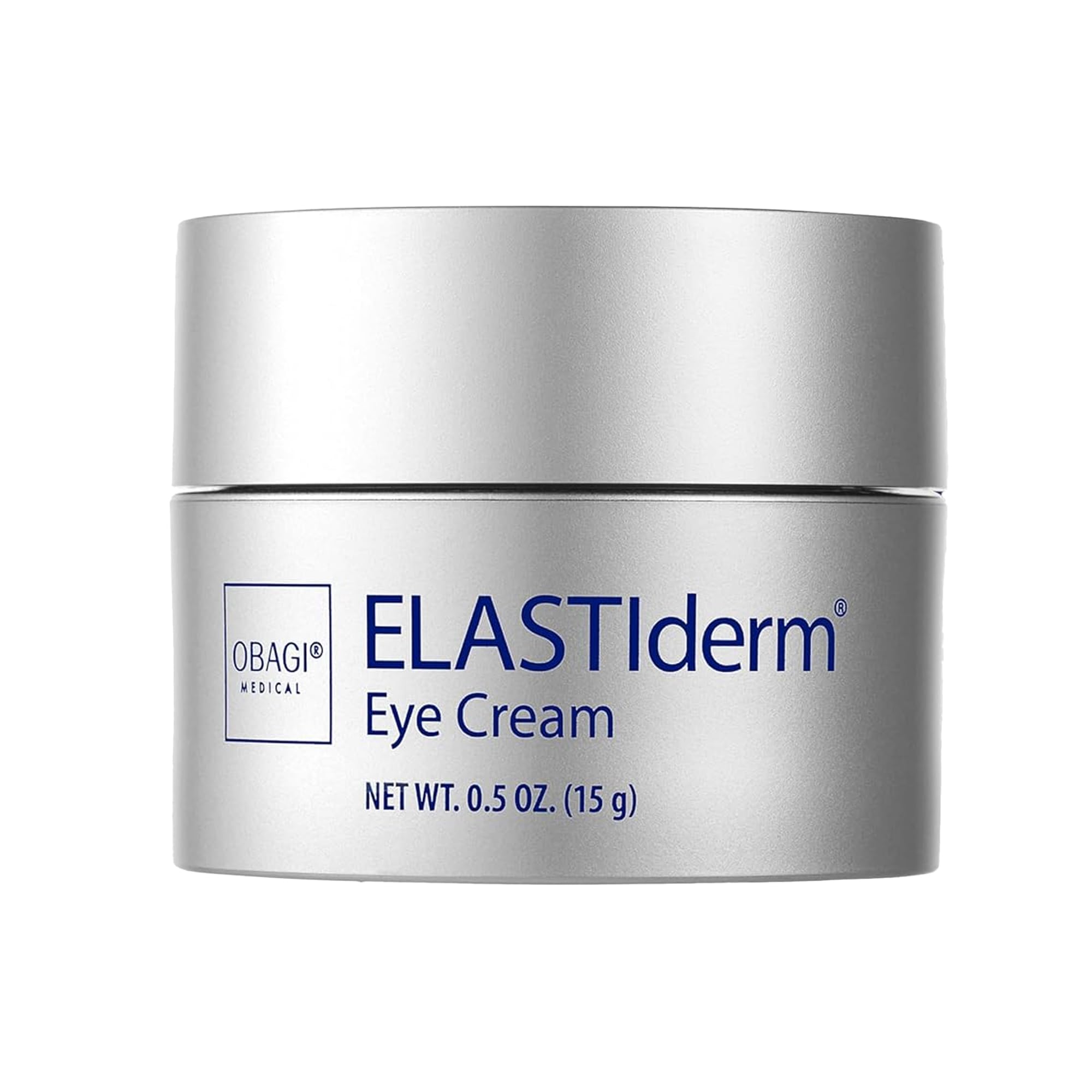 Obagi ELASTIderm Crema de Ojos, envase frontal, crema ligera para uso diario.