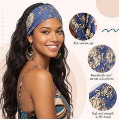 obeoby banda boho mujer material suave y transpirable, se siente ligera.