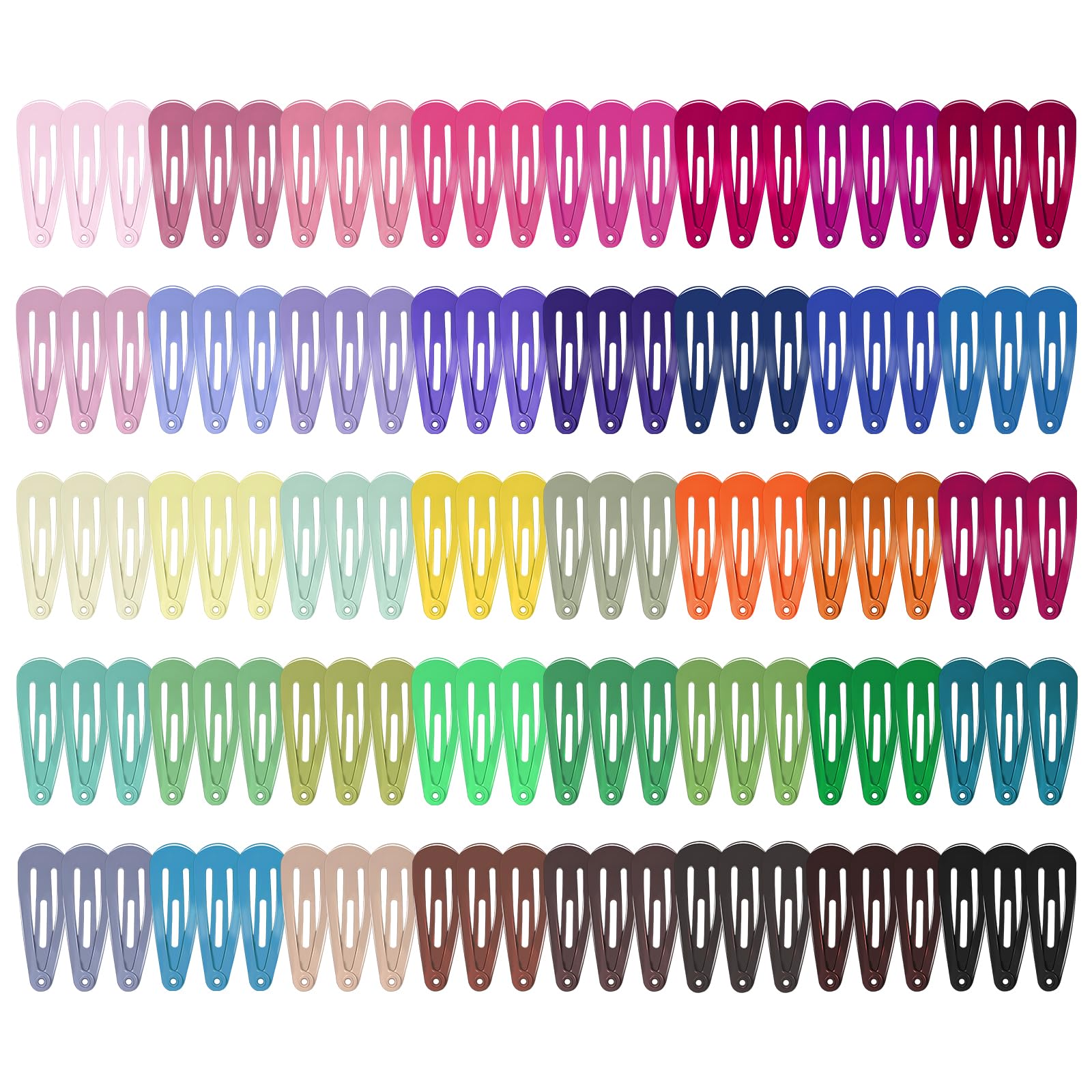 obeoby clips de pelo metálicos pequeños, lote de 120 para peinados resistentes