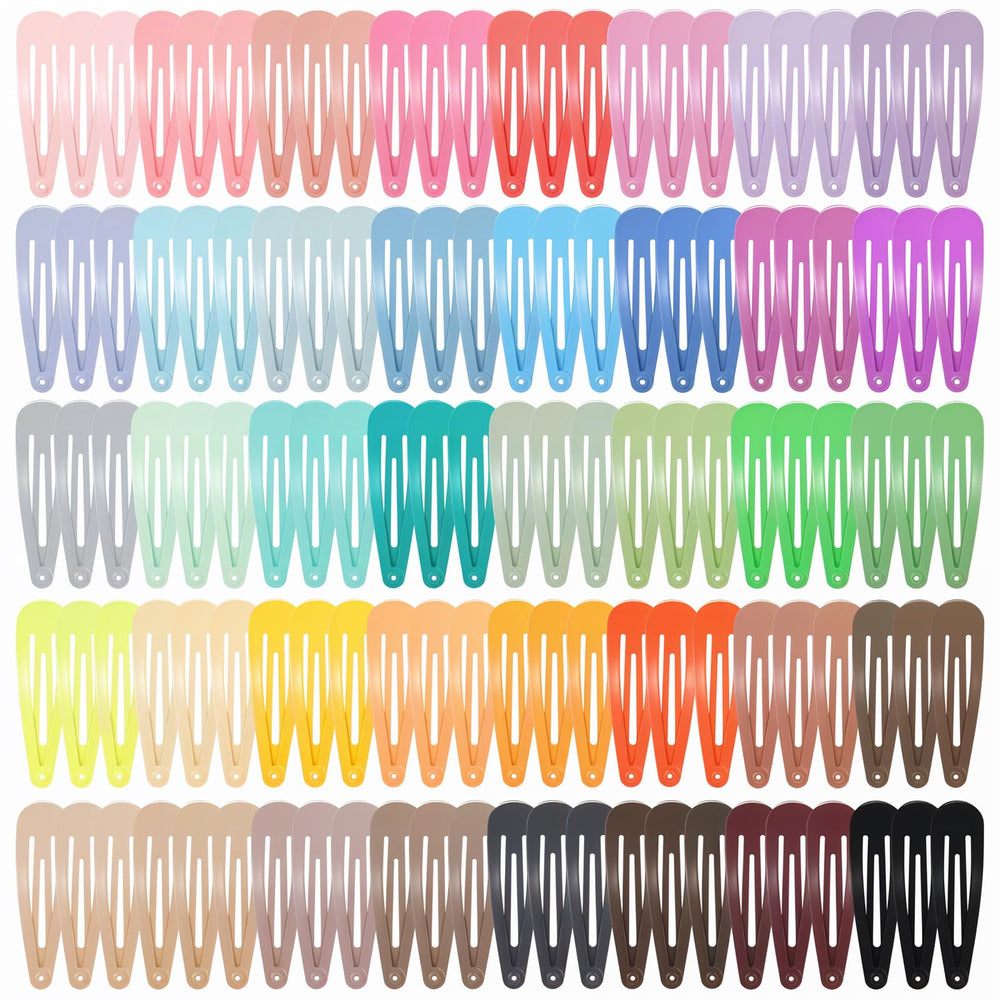 Obeoby clip de pelo metálico de 2 pulgadas, 120 piezas, peinados duraderos