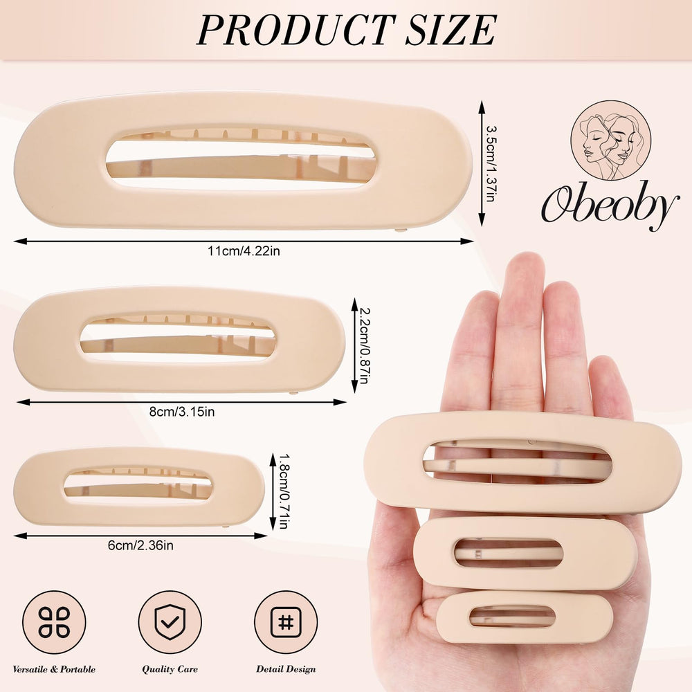 obeoby clips planos pelo 5 colores para combinar con cualquier atuendo diario.