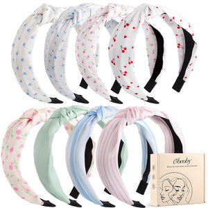 Diadema floral con nudo de obeoby, cómodo para uso diario.
