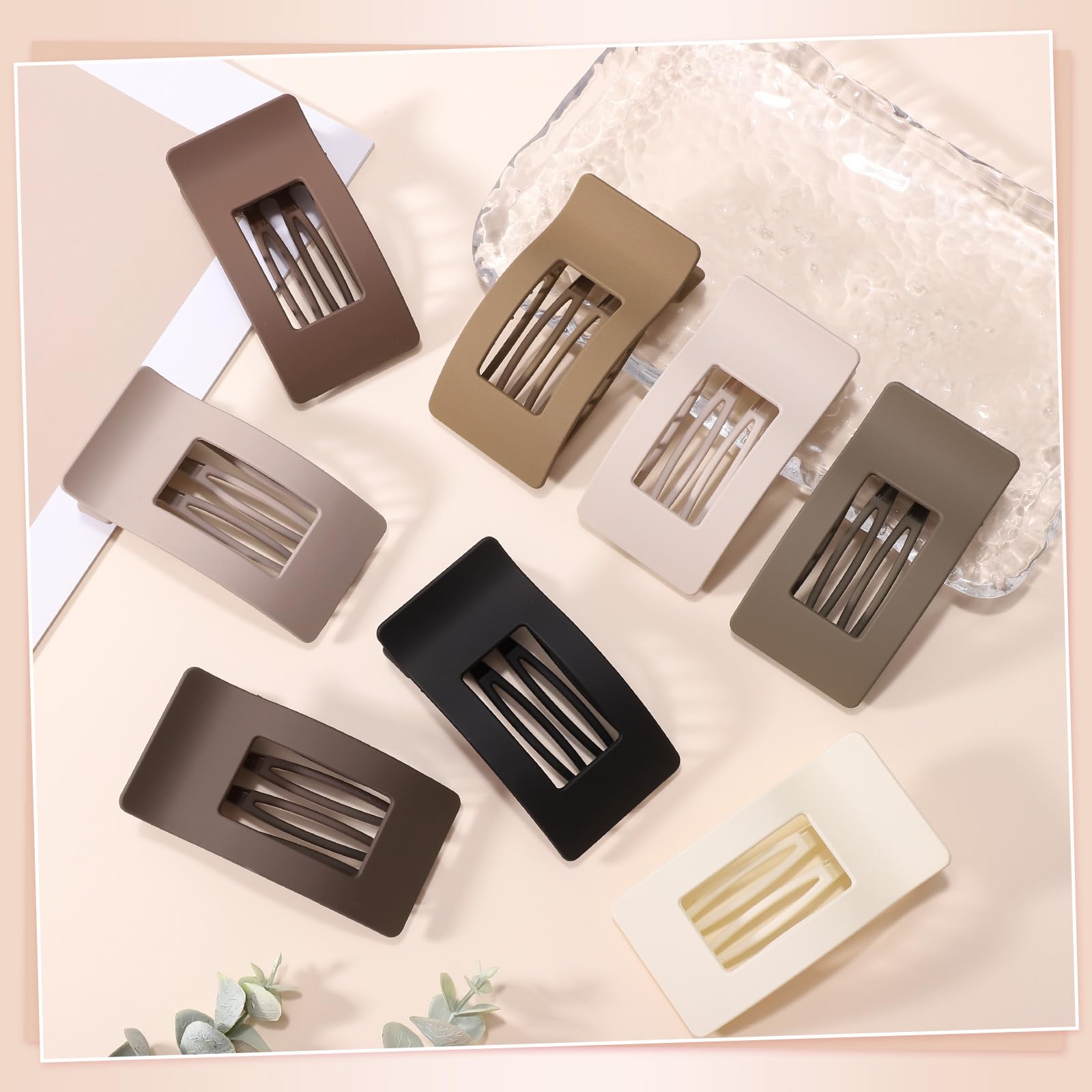 obeoby pinzas planas para cabello grueso o fino, versátiles