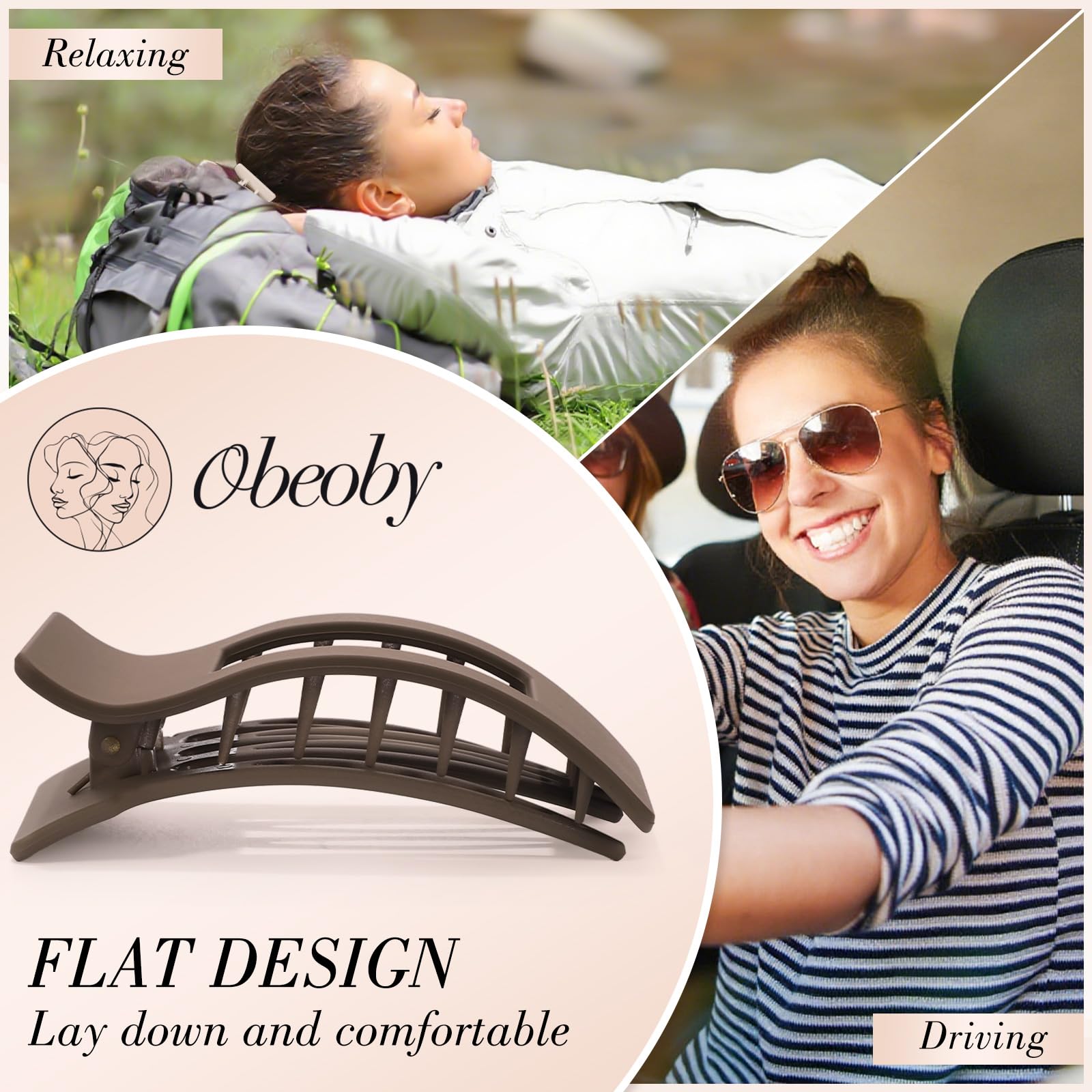 obeoby pinzas planas para peinados diarios y estables