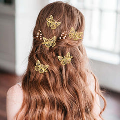OBTANIM clip mariposa dorado, perfecto para eventos y celebraciones.