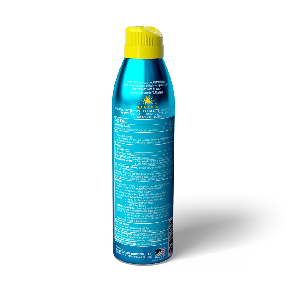 Ocean Potion aplicación aerosol rápida para cubrir el cuerpo
