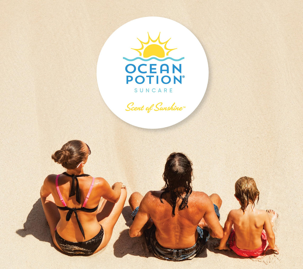 Ocean Potion envase práctico para viajes y bolsa.