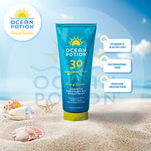 Protección UV SPF30 de Ocean Potion para salidas al exterior.