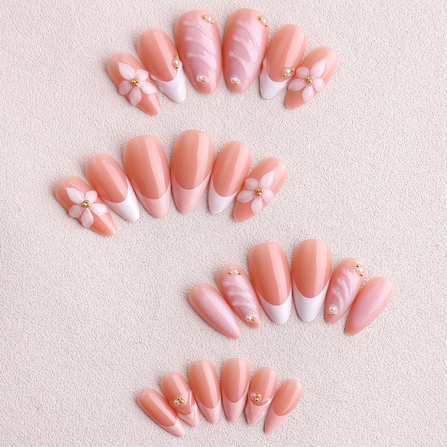 Uñas OCOUYVD Frances Blanco Brillo para un acabado clásico