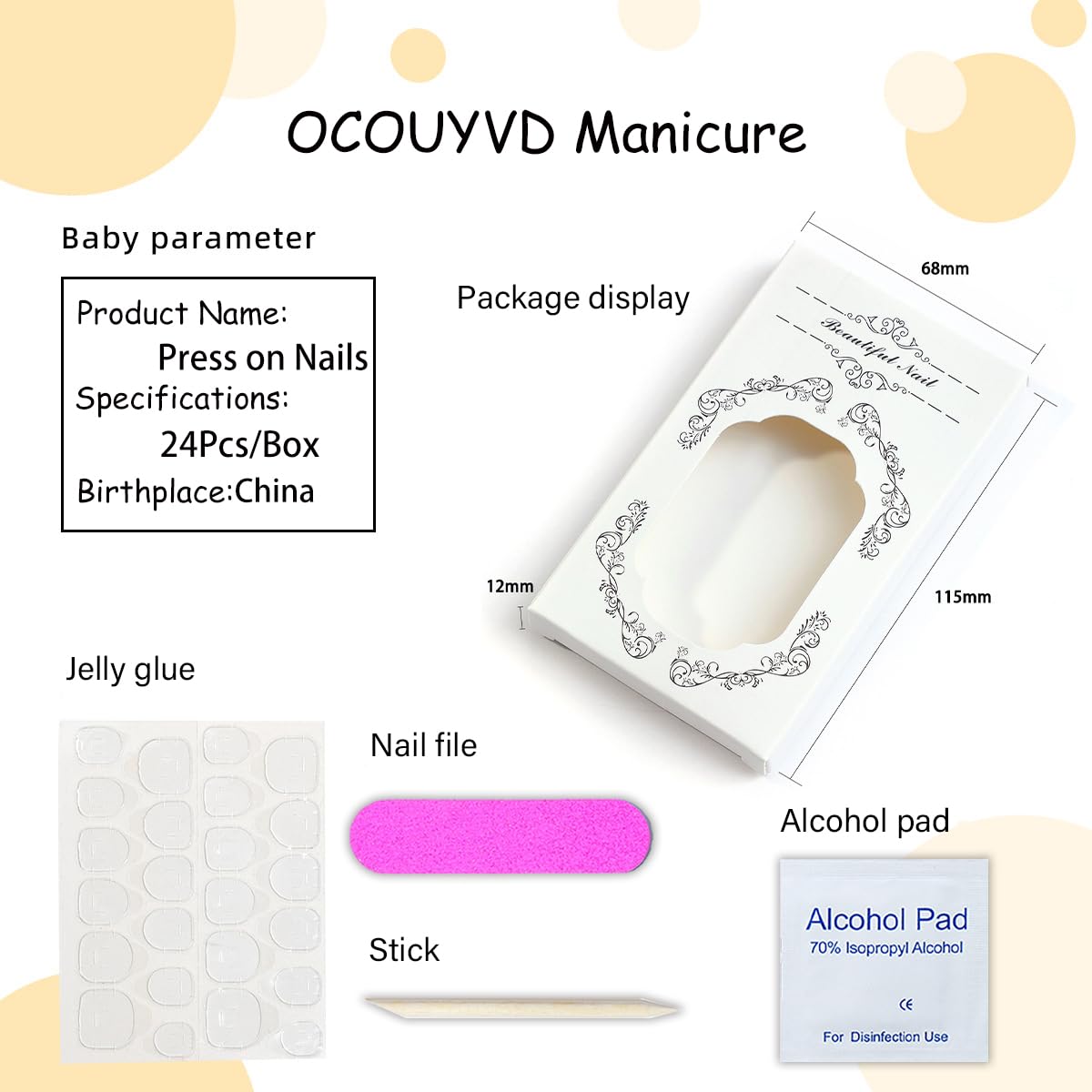 OCOUYVD ideal para uñas DIY en casa o en el salón