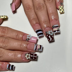 Octoswave uñas postizas cuadradas largas para un look elegante y duradero