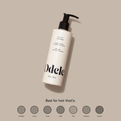 Odele Leave-In, contiene aminoácidos y proteínas para fortalecer progresivamente el cabello.