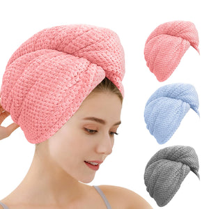 OEAGO toalla microfibra para cabello con absorción rápida para secado eficiente.