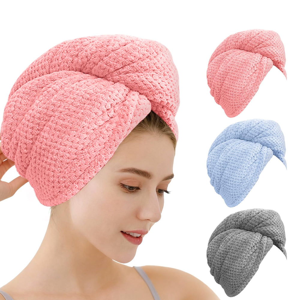 OEAGO toalla microfibra para cabello con absorción rápida para secado eficiente.