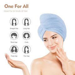 OEAGO toalla para cabello suave que reduce fricción y tirones.