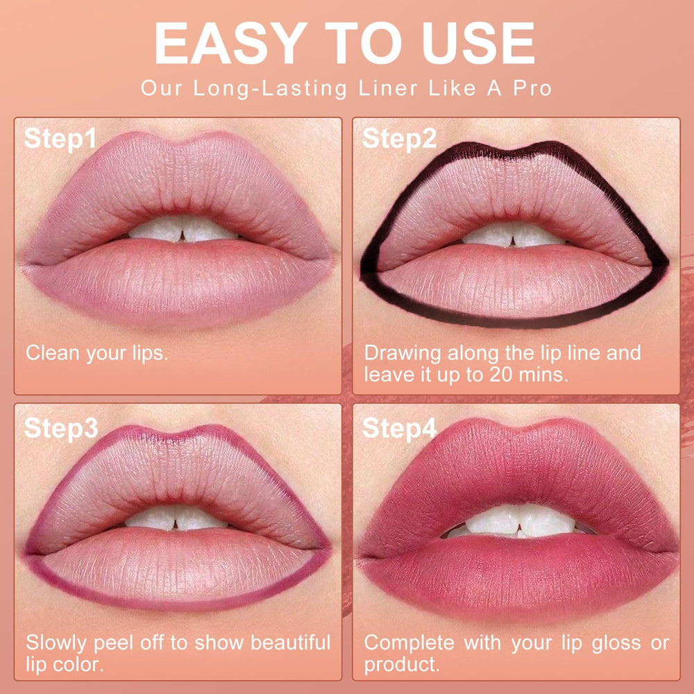 Delineador labial OETUIOW con acabado natural para uso diario.