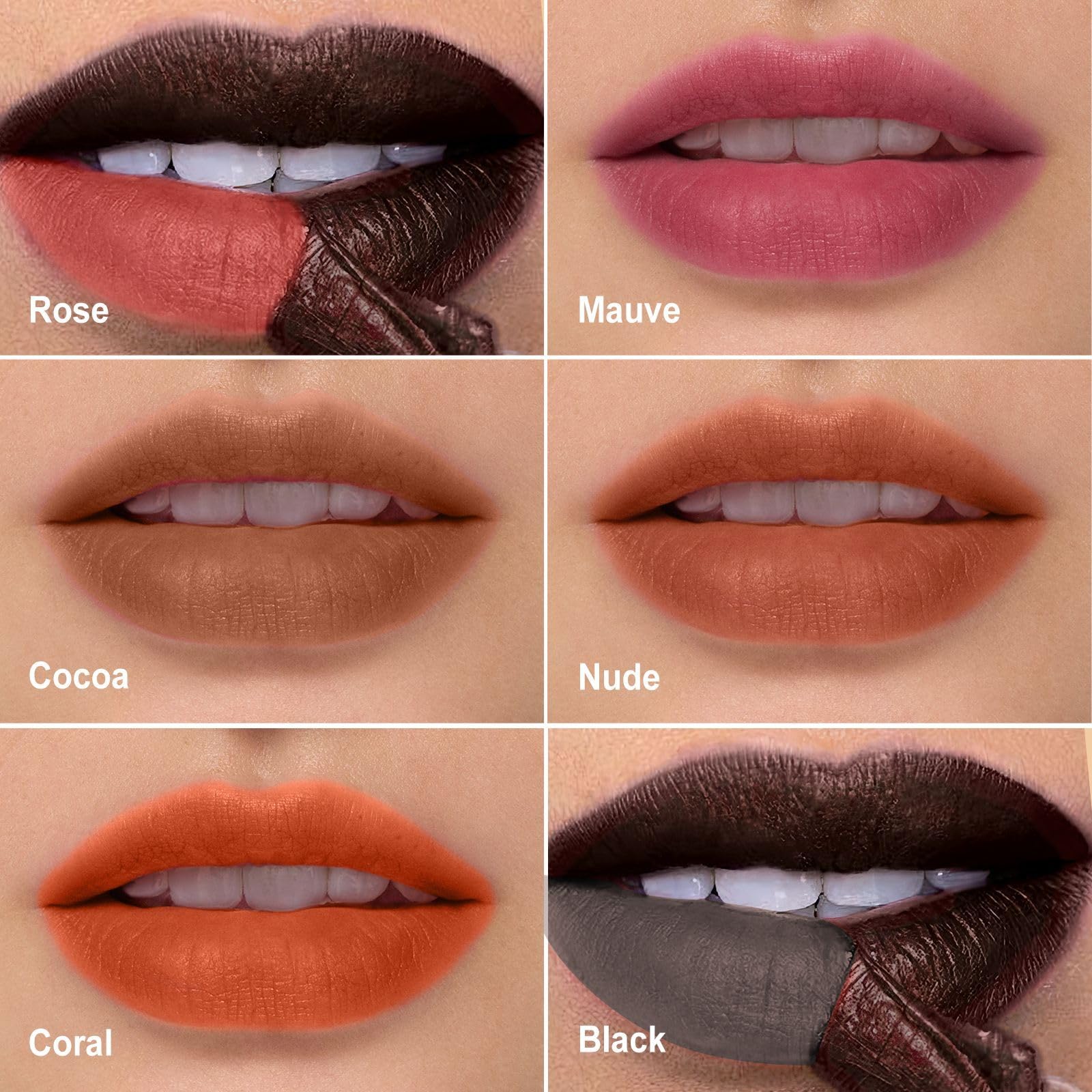Delineador labial OETUIOW con ácido hialurónico para labios hidratados.
