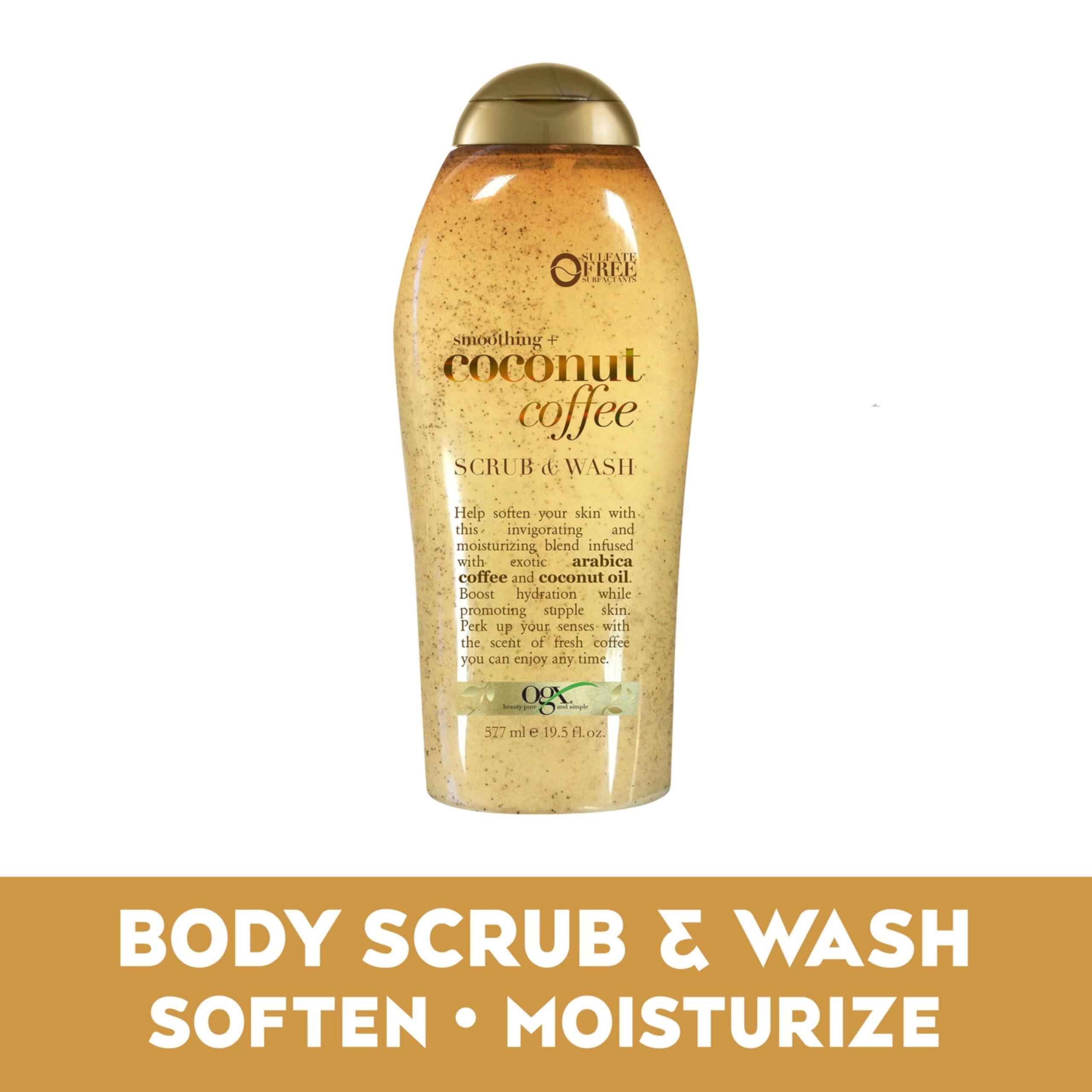 OGX aceite coco hidrata y aporta brillo suave a la piel.