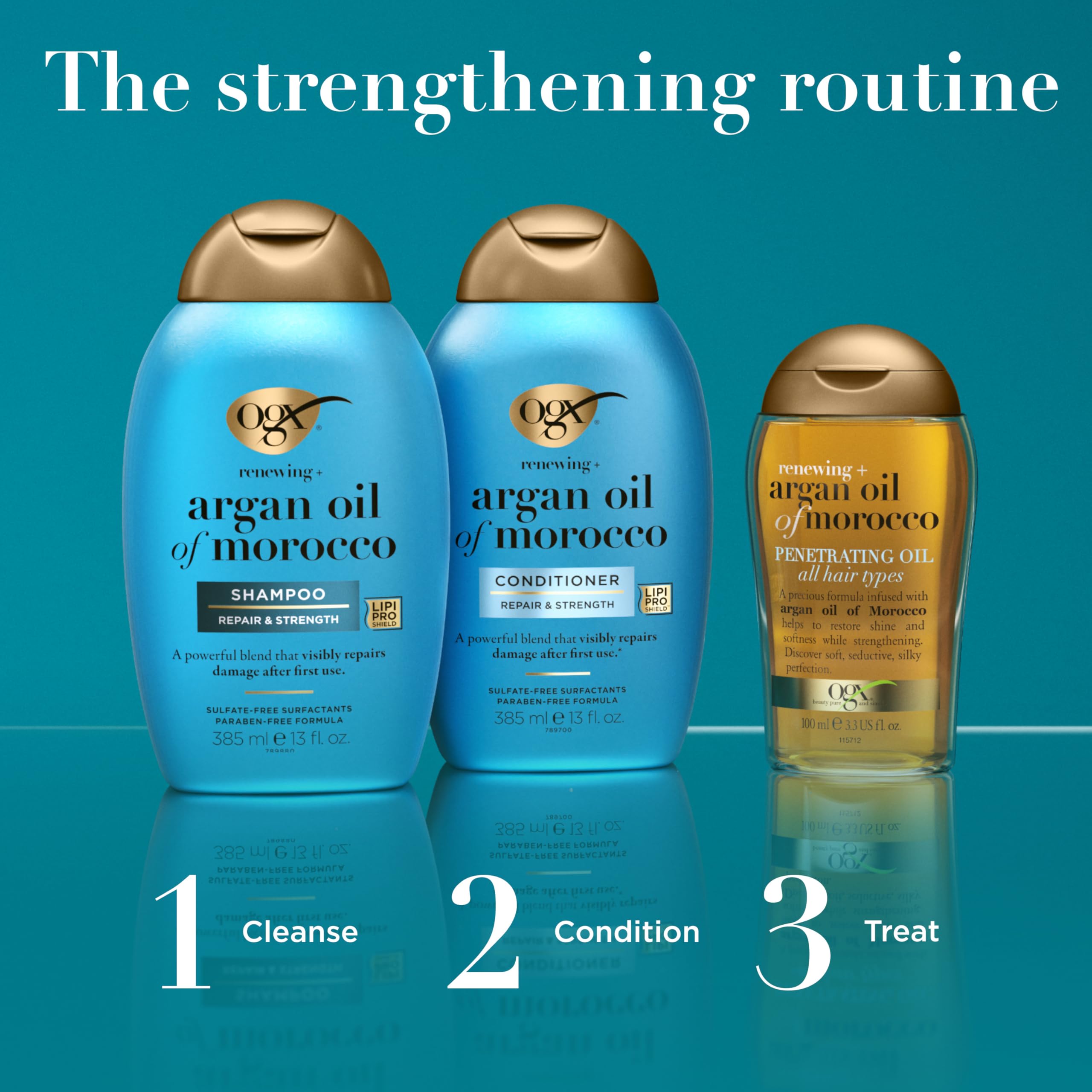 OGX Acondicionador Argán: cabello dañado fortalecimiento visible tras uso