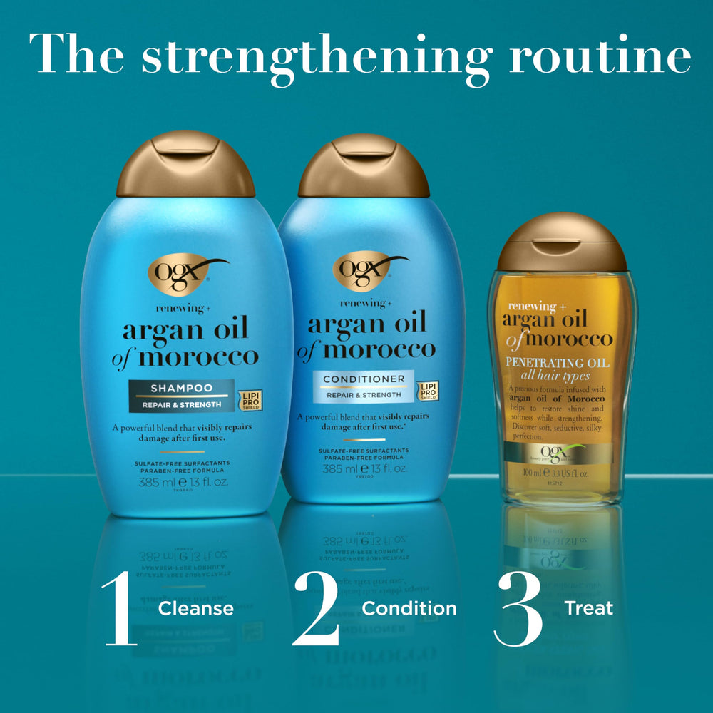 OGX Acondicionador Argán: cabello dañado fortalecimiento visible tras uso