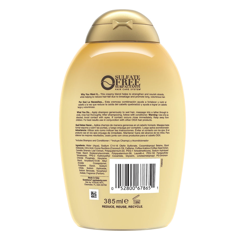 OGX Anti-Hair Fall: rutina diaria para mantener el cabello limpio y fortalecedido.