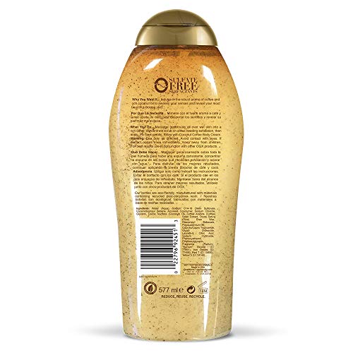 OGX café arábica granos, aroma vigorizante para la piel.