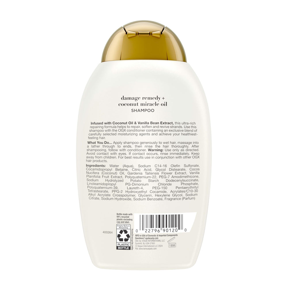 Presentación de 13 oz de champú OGX para uso regular