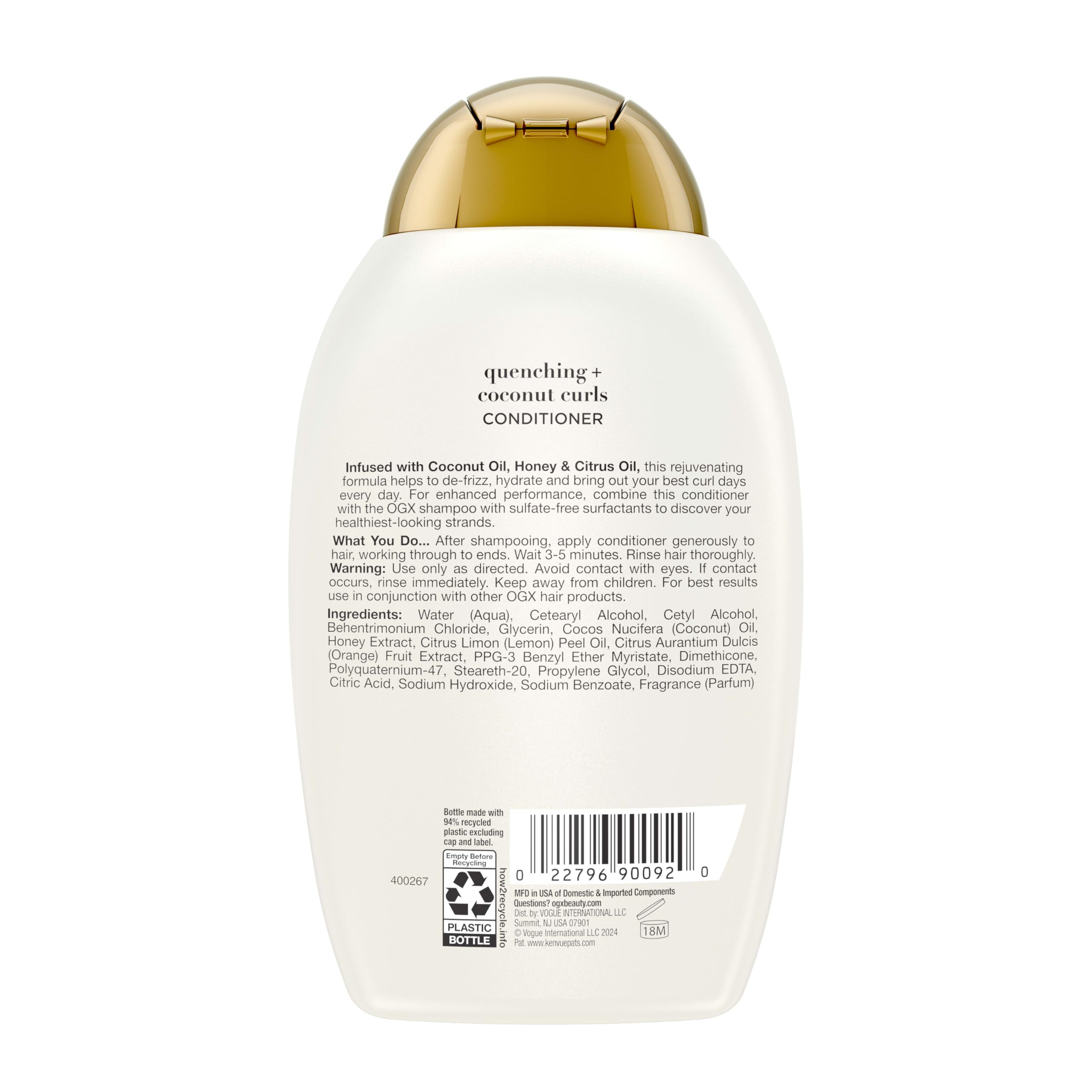 OGX Fragancia coco-naranja-tonka: aroma fresco que perdura.