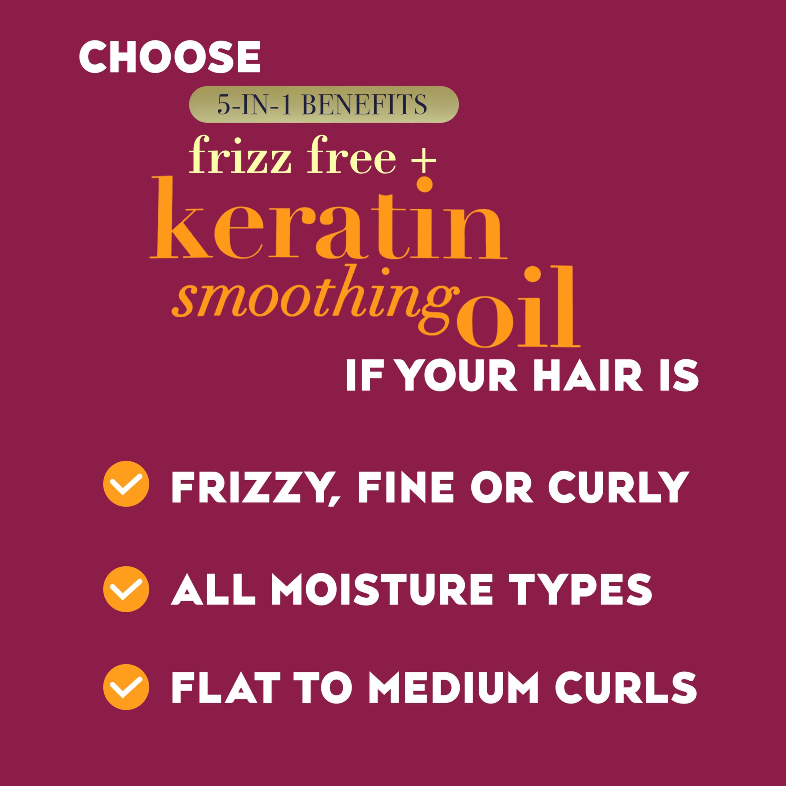 OGX Frizz-Free + Keratin: tiempo de actuación recomendado de 3–5 minutos