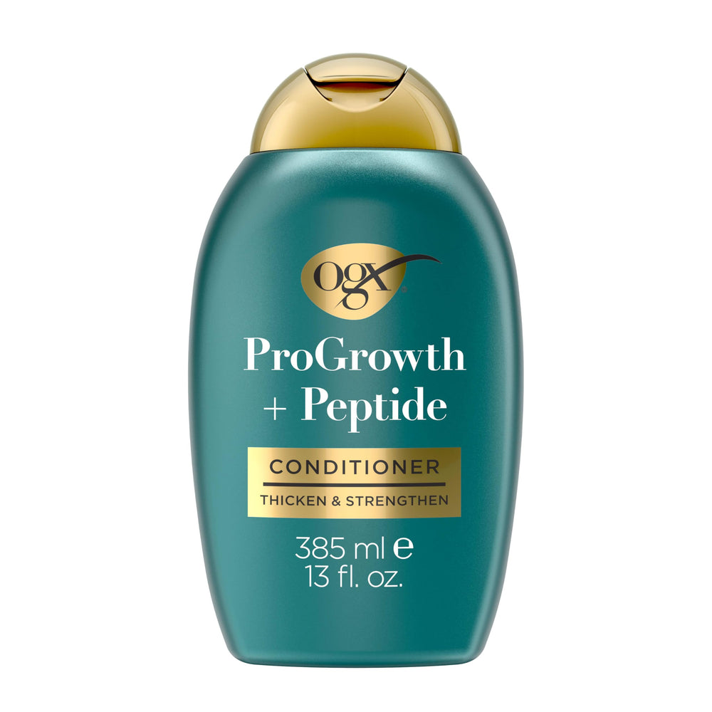 OGX ProGrowth + Peptide, botella de 13 oz, fortalece y aporta densidad al cabello