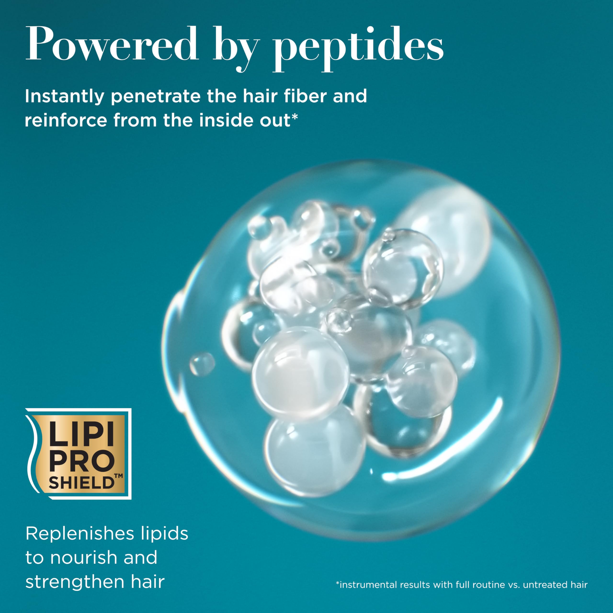 OGX ProGrowth + Peptide, textura cremosa, deja el cabello suave y manejable