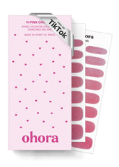Ohora laminas uñas rosa-cromo en empaque, ideal para lograr un acabado profesional.