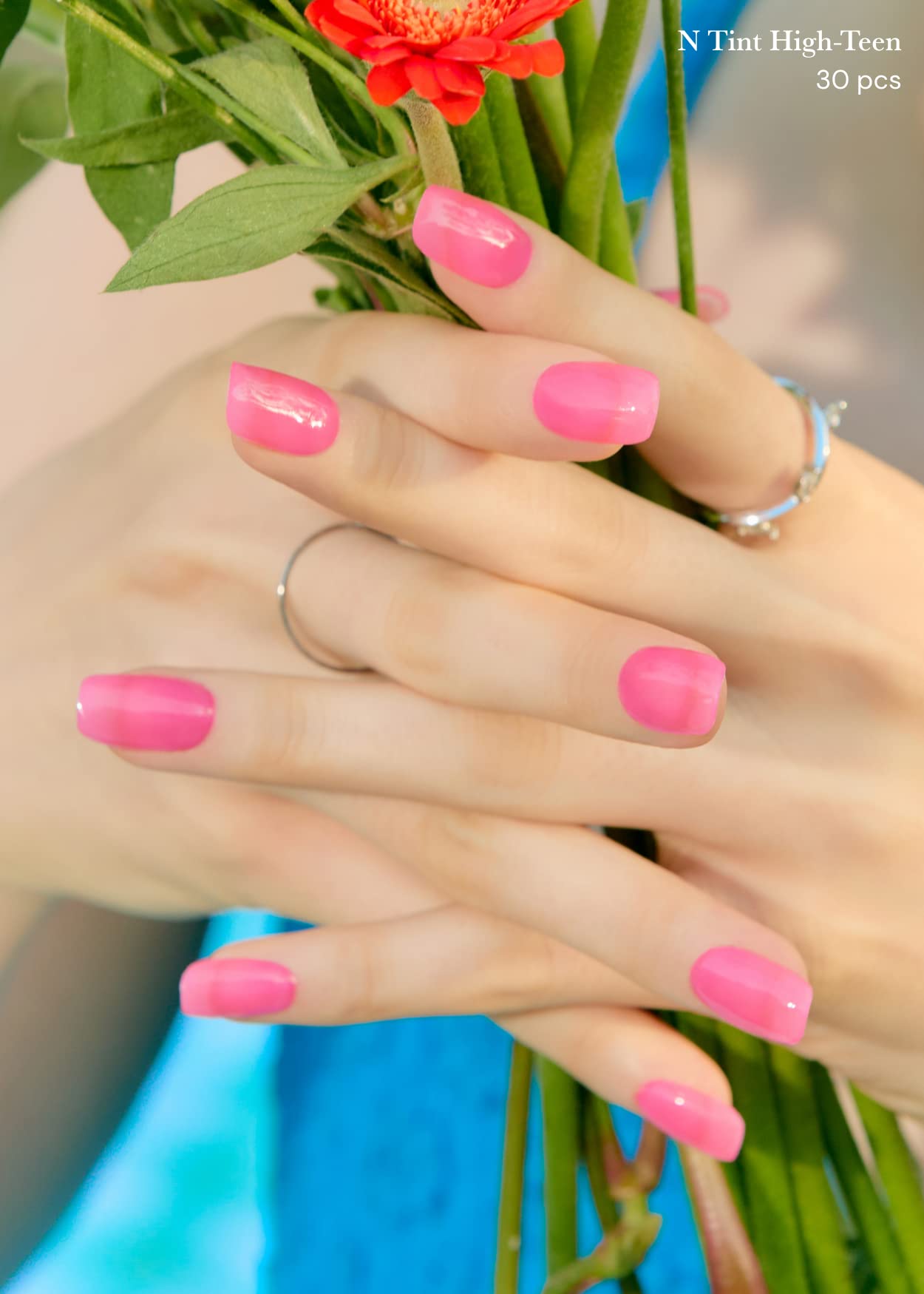 ohora laminas gel semicurado uñas, acabado brillante que imita una manicura de salón.