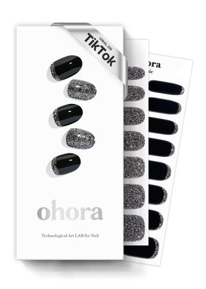 Ohora N Party Night destello brillante en uñas para acabado elegante.